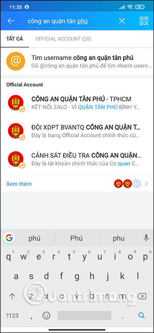 Tìm kiếm cơ quan