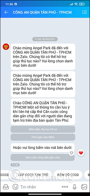 Xem thủ tục CCCD