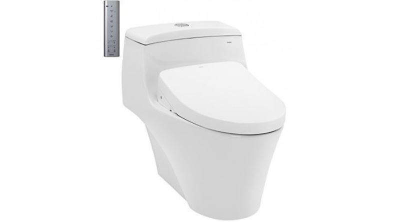 Bồn cầu điện tử 1 khối TOTO CW823REAW12 (kèm nắp rửa điện tử TCF4911EZ)