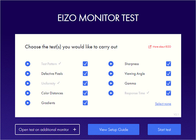 Monitor Test PassMark