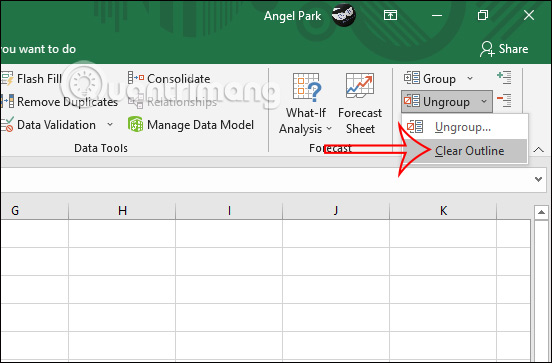 Cách sử dụng tính năng Outline trong Excel - Ảnh minh hoạ 6