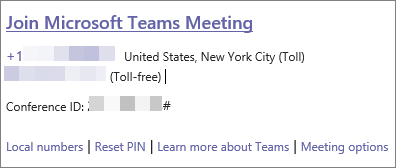 Chọn Join Microsoft Teams Meeting