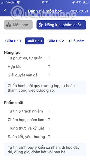 Xem Năng lực