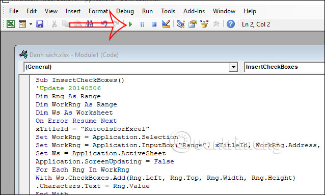 Cách chèn checkbox trong Excel - Ảnh minh hoạ 8