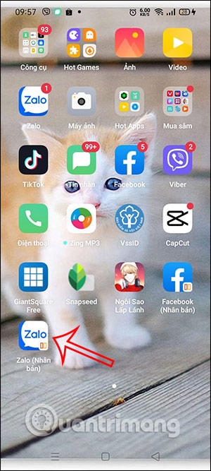 Ứng dụng Zalo nhân đôi