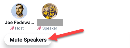 Tùy chọn “Mute Speakers”