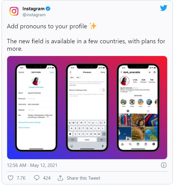 Thông báo từ Instagram