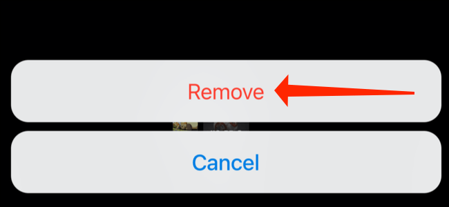 Click “Remove”