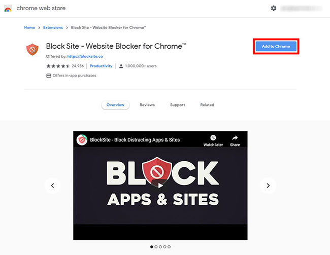 Nhấp vào Add to Chrome