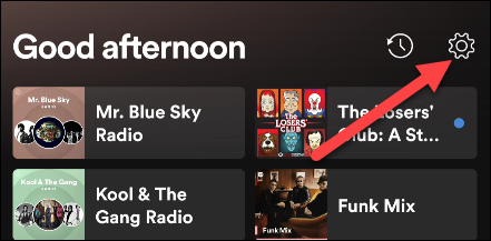 Nhấn vào biểu tượng bánh răng