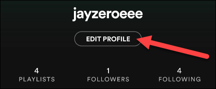 Nhấn vào “Edit Profile”