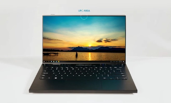 Laptop với camera dưới màn hình