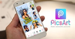 Cách ghép sticker cánh thiên thần vào ảnh trên PicsArt