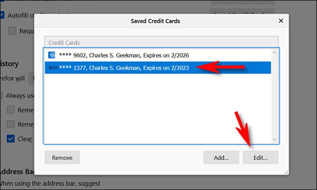 Cách xem mã số thẻ tín dụng đã lưu trong Firefox