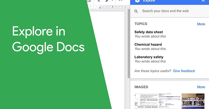 Cách sử dụng tính năng Explore trong Google Docs