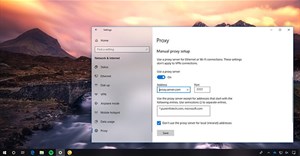 Cách cấu hình cài đặt proxy server trong Windows 10