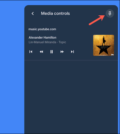 Bấm vào biểu tượng ghim