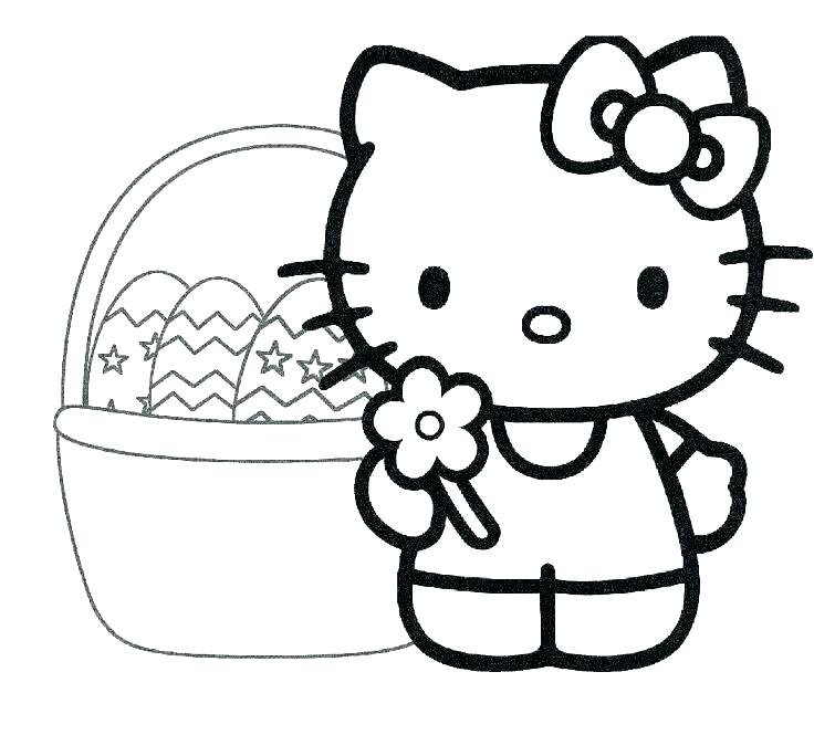 Set 10 tờ tranh tô màu hình mèo hello kitty cute cho bé size a5 màu sáp