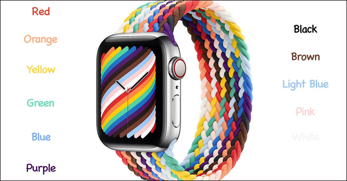The meaning of colors on the Apple Watch Pride 2021 band