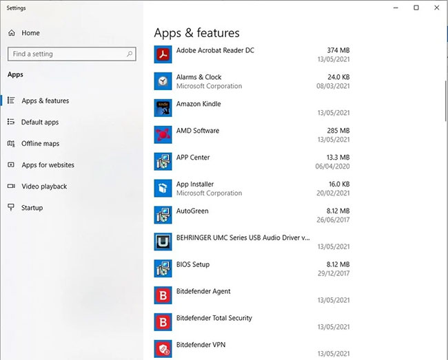 Nhấp vào biểu tượng Apps