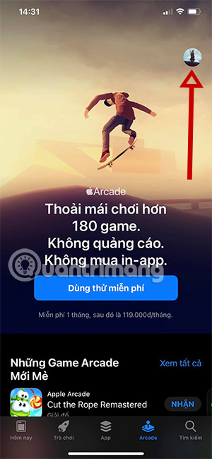 Cách đăng ký Apple Arcade dùng miễn phí 1 tháng