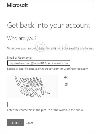Nhập mã xác minh 
