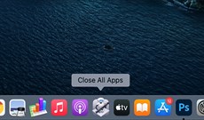 Cách thoát tất cả ứng dụng đang mở trên máy Mac chỉ với một cú nhấp chuột