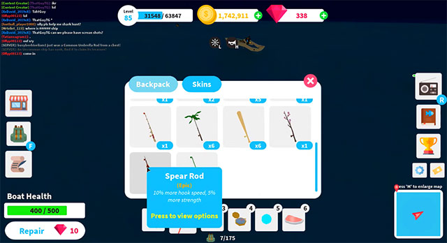 Code Fishing Simulator, code cơn sốt câu cá và cách nhập