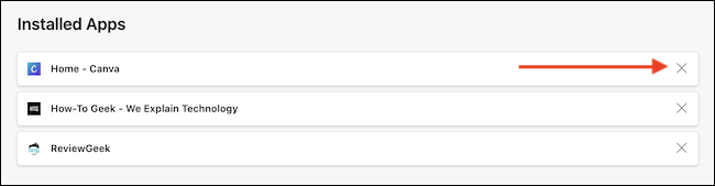 Nhấp vào nút “X”