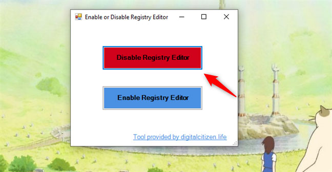 Vô hiệu hóa Registry Editor