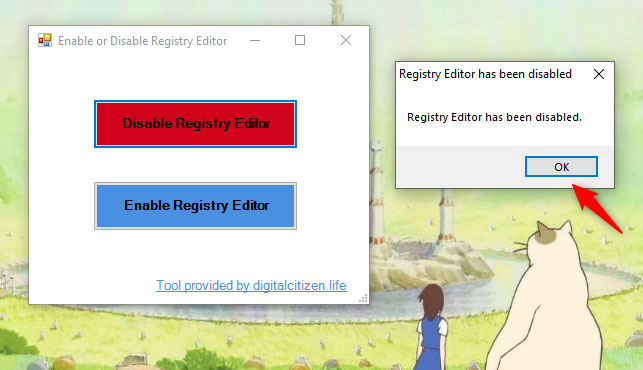 Registry Editor đã bị vô hiệu hóa