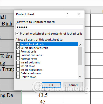 Cách khóa cột trong Excel - Ảnh minh hoạ 6