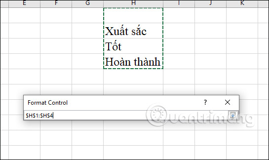 Cách tạo Combo Box trong Excel - Ảnh minh hoạ 4
