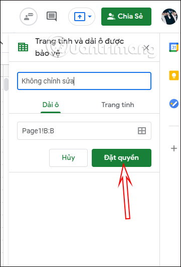 Cách khóa cột trong Google Sheets - Ảnh minh hoạ 2