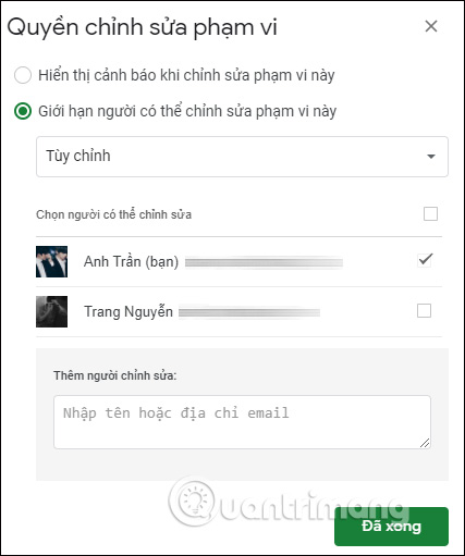 Cách khóa cột trong Google Sheets - Ảnh minh hoạ 3