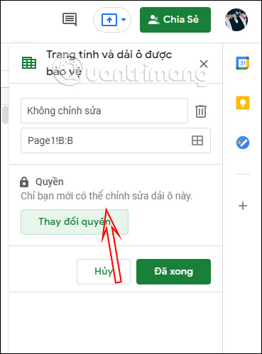 Cách khóa cột trong Google Sheets - Ảnh minh hoạ 5