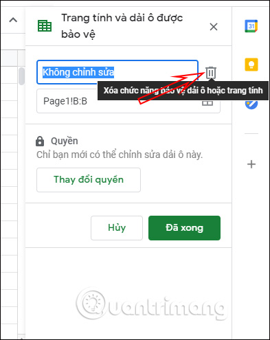 Cách khóa cột trong Google Sheets - Ảnh minh hoạ 7