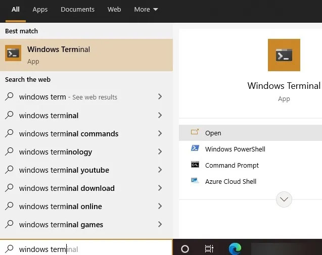 Khởi chạy Windows Terminal ở chế độ quản trị viên “Administrator”