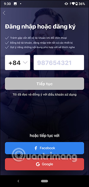 Đăng ký tài khoản