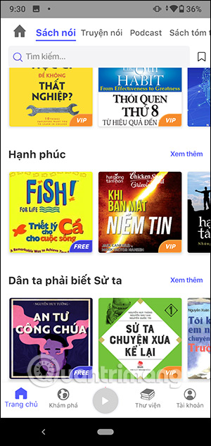 Các mục sách nói
