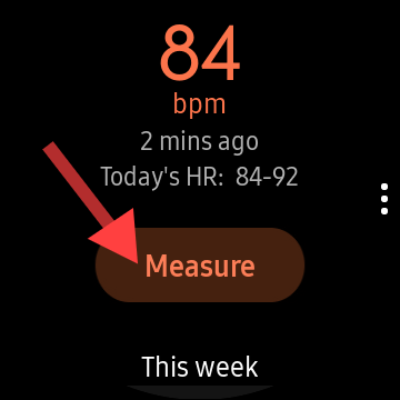 Nhấn vào nút "Measure”