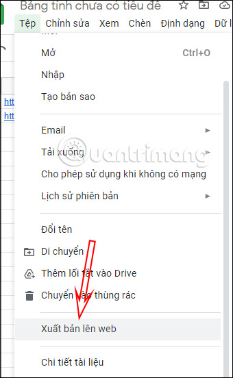 Cách mở link trong Google Sheets bằng 1 lần click chuột