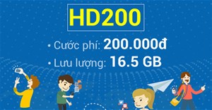 Cách đăng ký HD200 Mobifone nhận 16.5GB