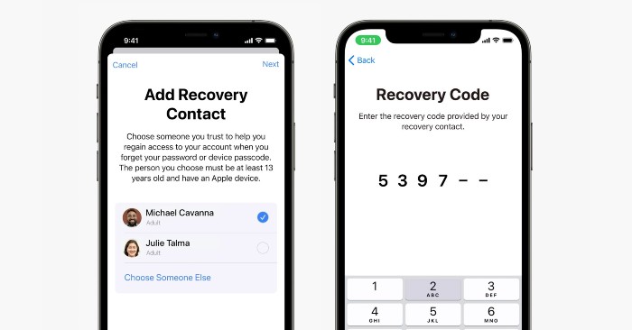 iOS 15 allows relatives to inherit data and helps you recover Apple ID password