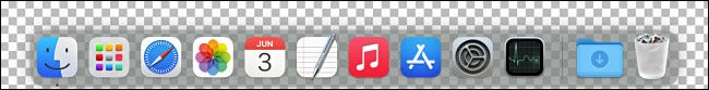 Ảnh chụp màn hình thanh Dock