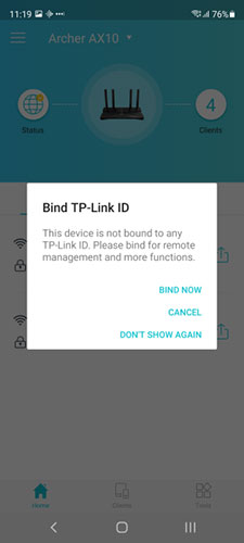 Liên kết TP-Link ID với thiết bị của bạn