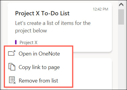 Notes option 