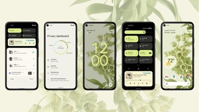 Android 12 với các góc bo tròn ở khắp mọi nơi và ngay cả thiết bị demo cũng được bo tròn