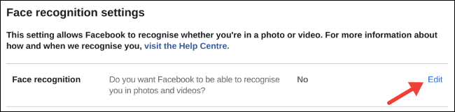 Nhấn vào liên kết “Edit”