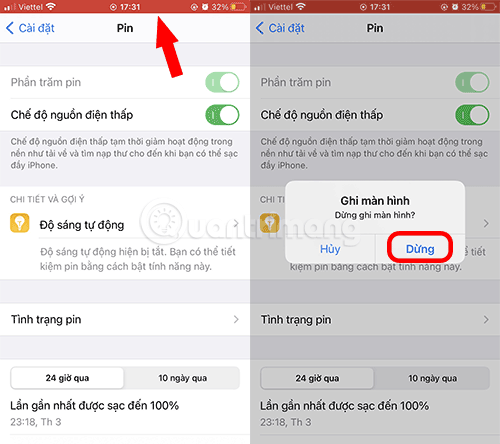 Ghi hình iOS 11 kèm âm thanh